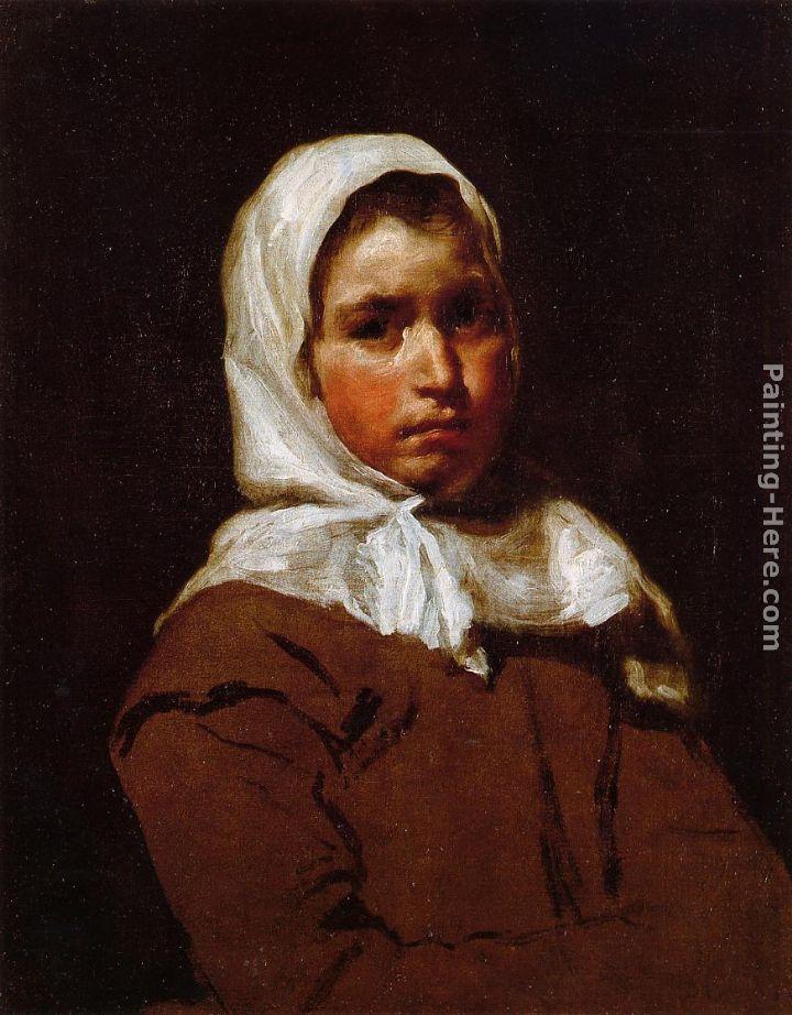 Diego Rodriguez de Silva Velazquez Young Peasant Girl